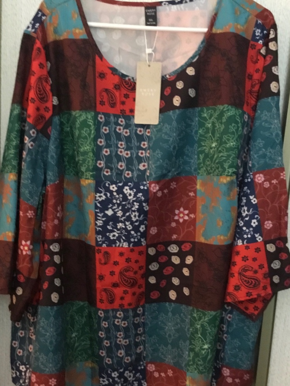 Emery  Rose blouse with 3 quarter sleeves n size 5x